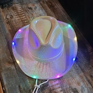 LED Cowboy Hat with Multicolor Lights